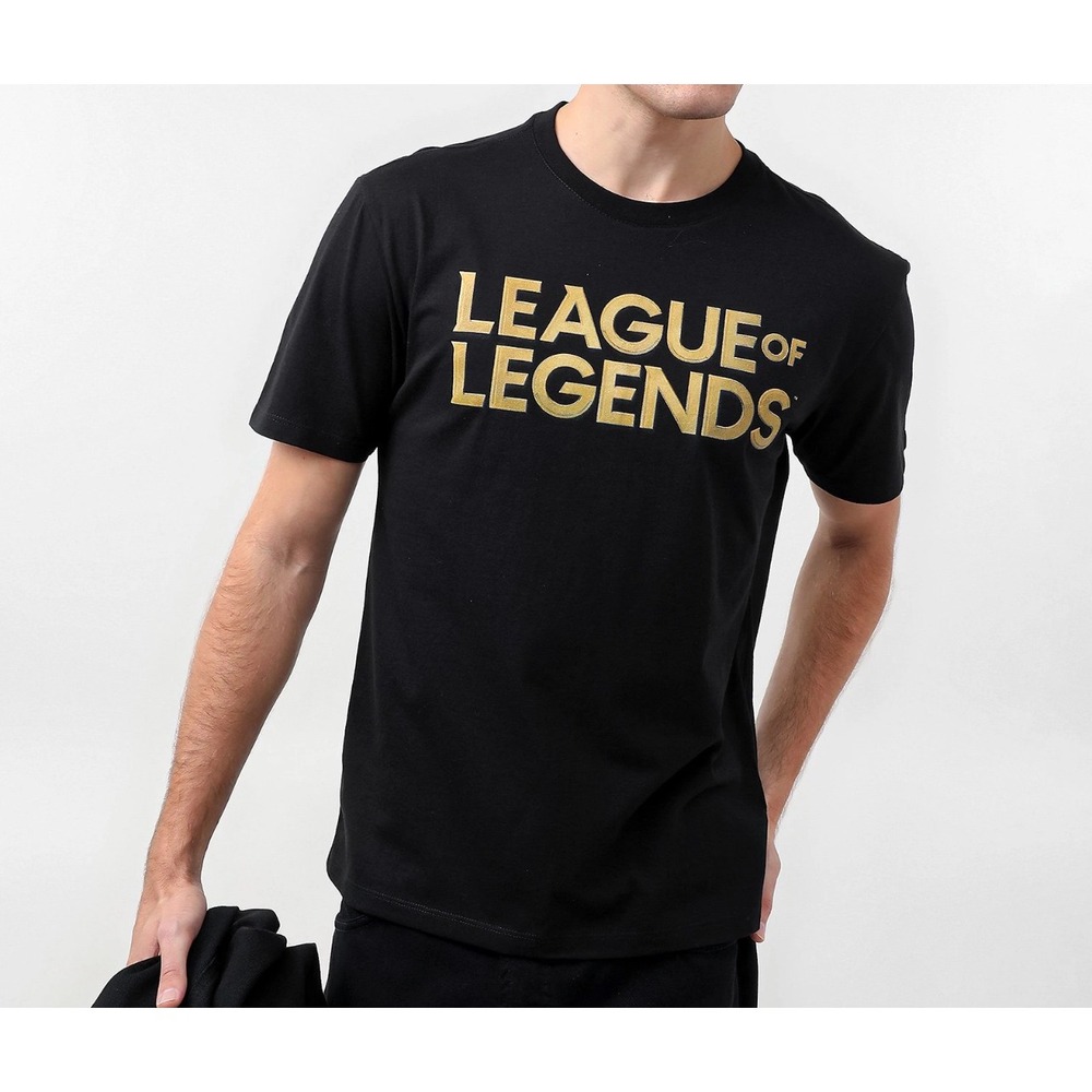 H&M League of Legends Black Graphic T-Shirt Mens XL Regular Fit NWT 0846973‎
